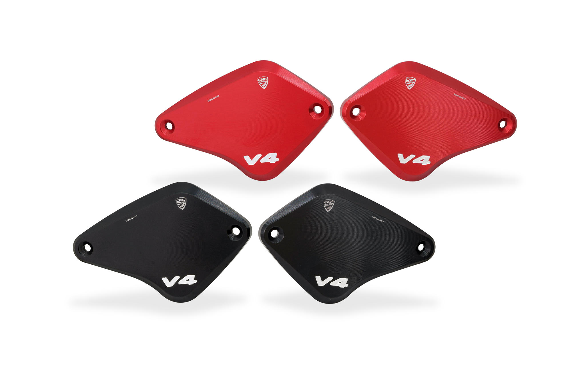 CNC Racing 'Touch Bicolor' Front Brake & Clutch Reservoir Caps for Ducati Diavel V4 CNC Racing 'Touch Bicolor' Front Brake & Clutch Reservoir Caps for Ducati Diavel V4